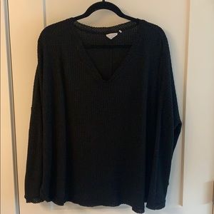 Black scooped sweater